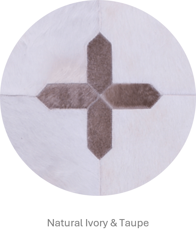 Crosses Leather Rug