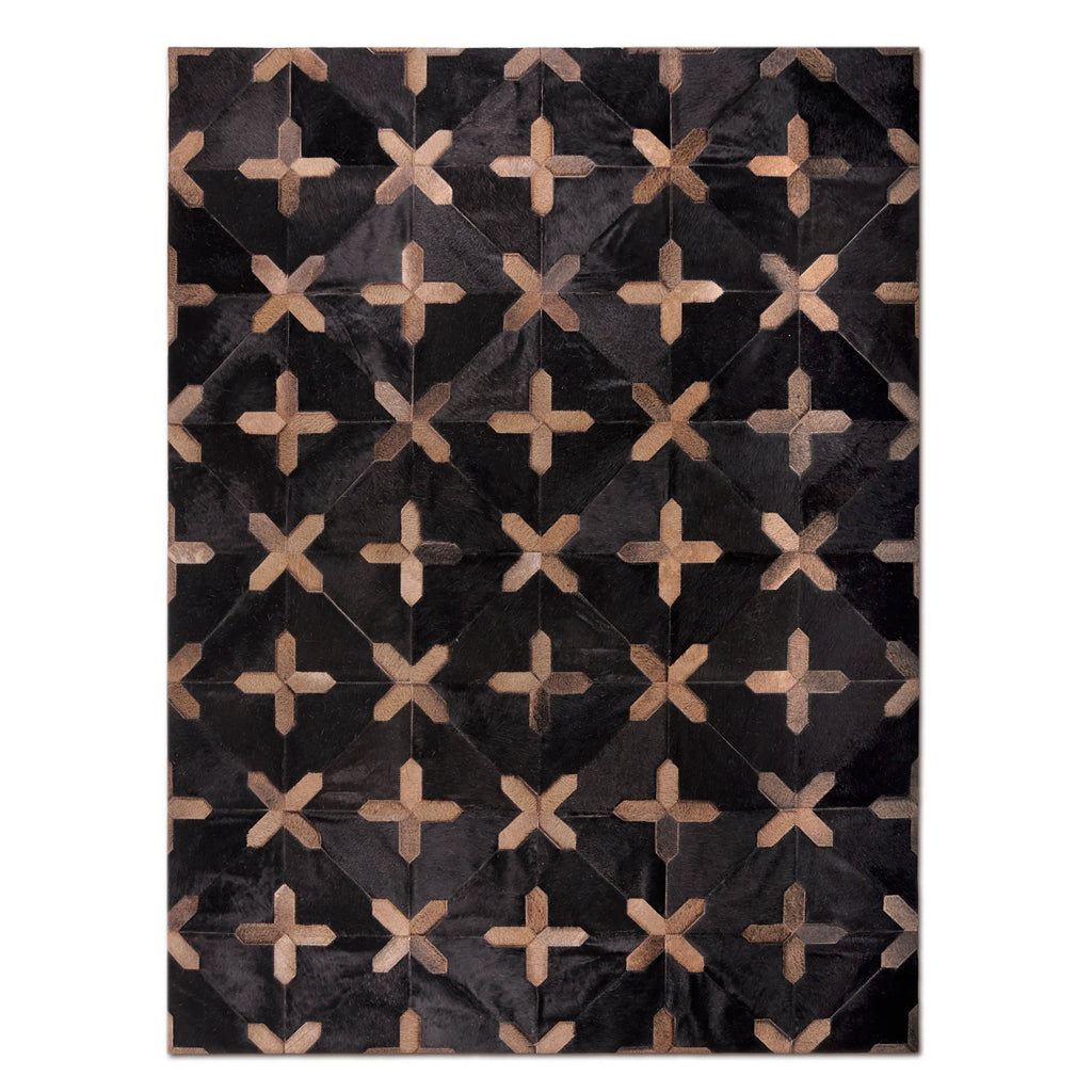 Crosses Leather Rug
