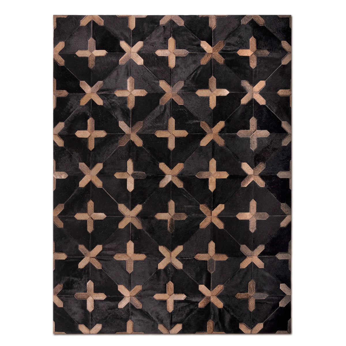 Crosses Leather Rug