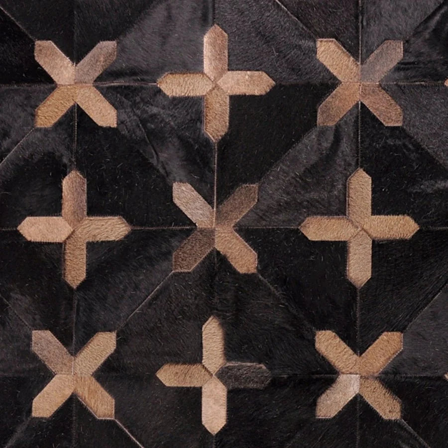 Crosses Leather Rug