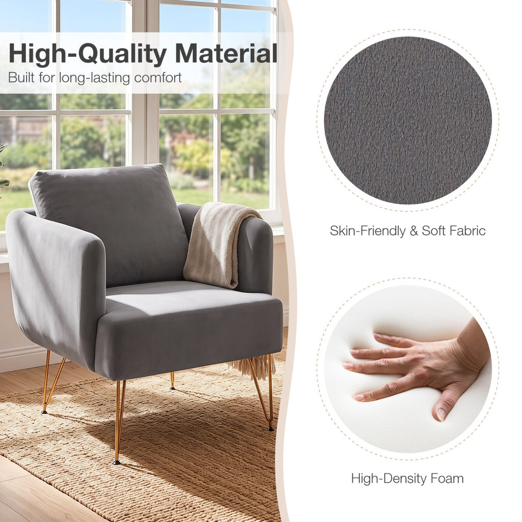 Velvet Accent Chair