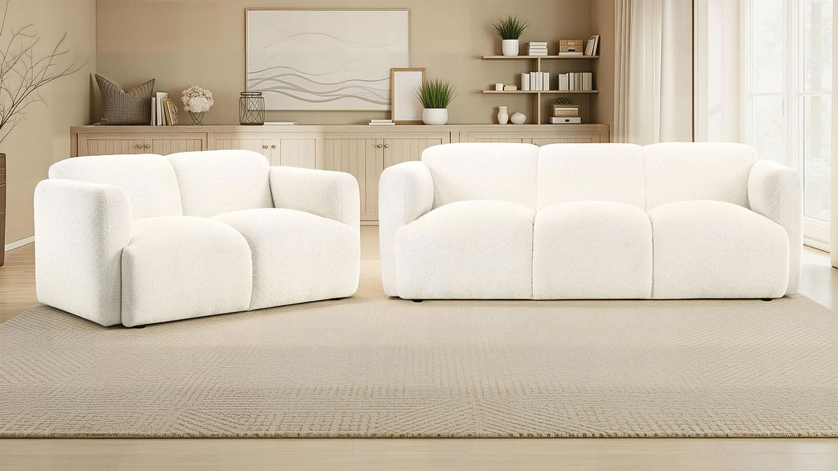 Dorset White Sofa Set