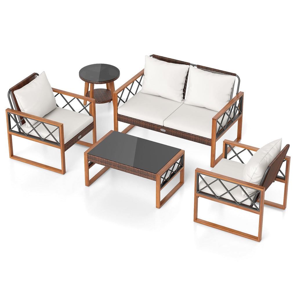 Acacia Wood Patio Set