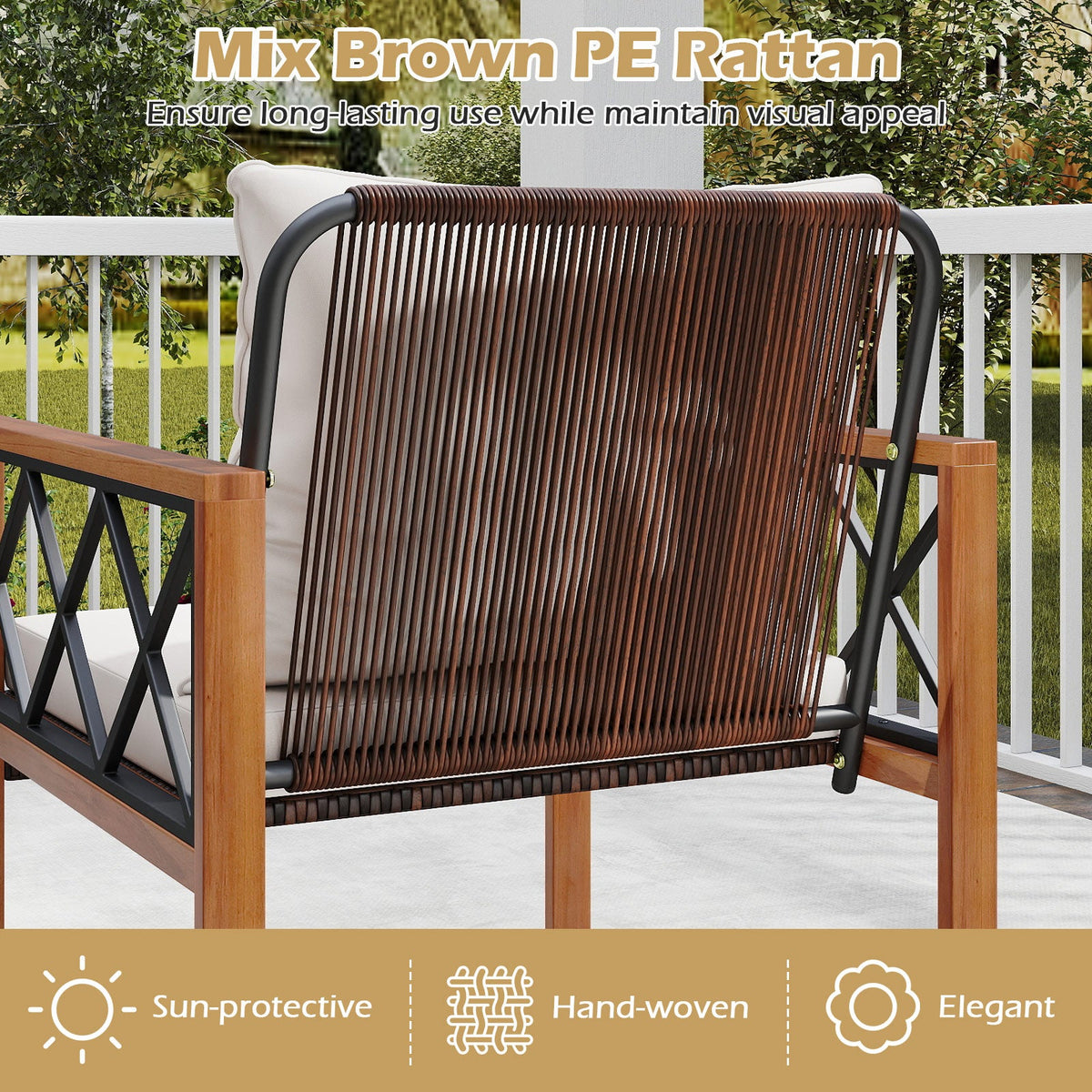 Acacia Wood Patio Set