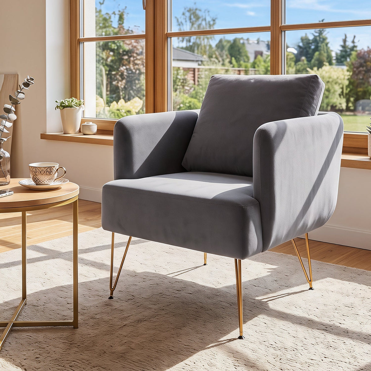 Velvet Accent Chair