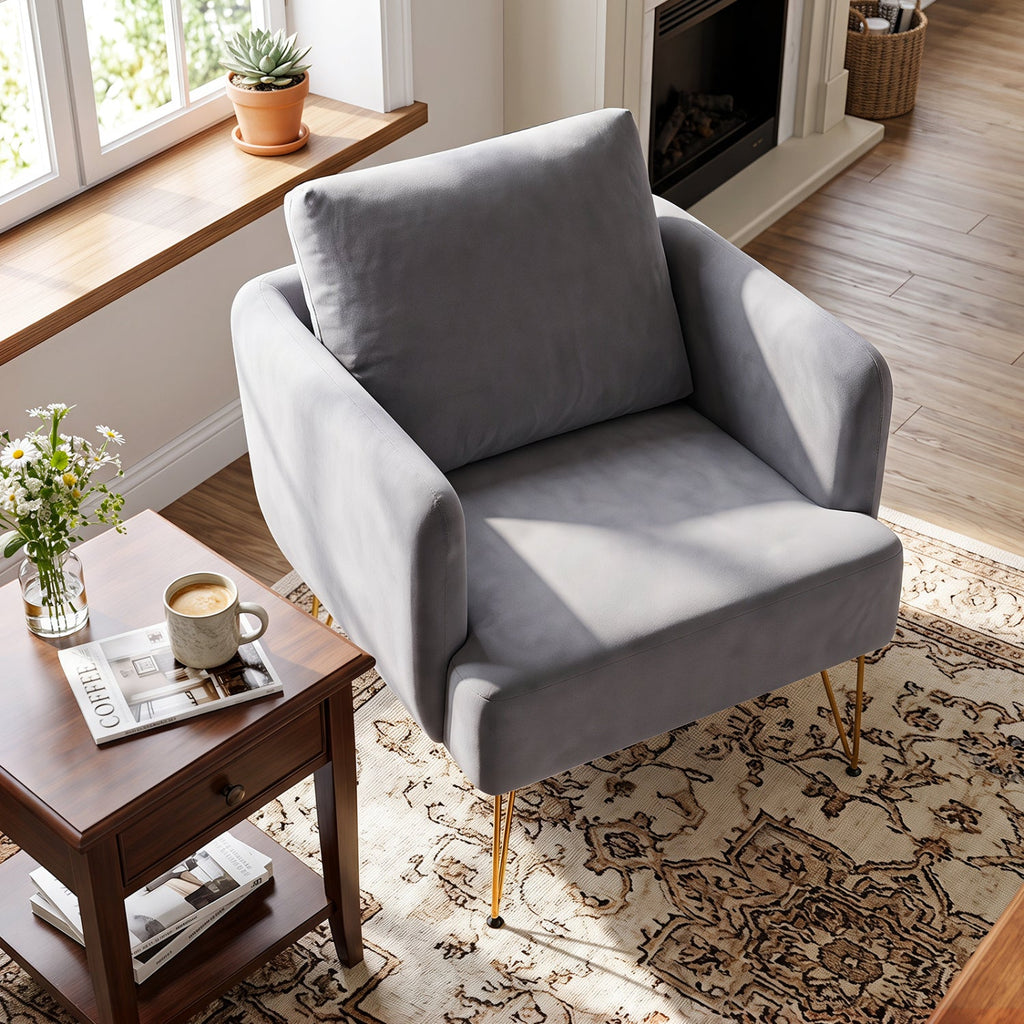 Velvet Accent Chair