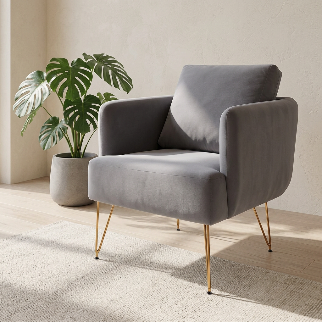 Velvet Accent Chair